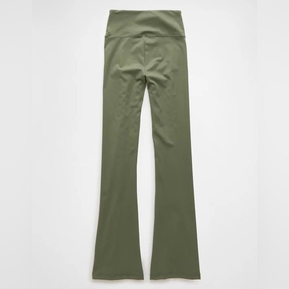 AE The Everything High-Waisted Flare Legging Green Comfy Stretch Athleisure Sz S - Picture 6 of 12
